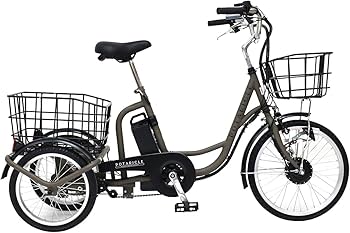 Amazon | ポタリクル ノーパンク電動アシスト三輪自転車 POT-20EBN 20